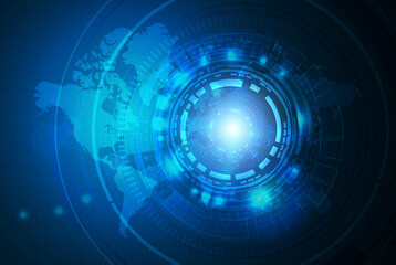 business background business background Abstract business background.Vector design. Circular Technology Background Design vector illustration - Vector