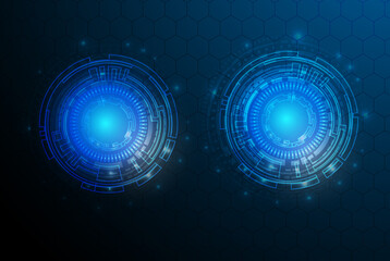 business background business background Abstract business background.Vector design. Circular Technology Background Design vector illustration - Vector