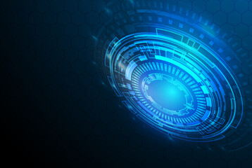 business background business background Abstract business background.Vector design. Circular Technology Background Design vector illustration - Vector