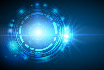 business background business background Abstract business background.Vector design. Circular Technology Background Design vector illustration - Vector