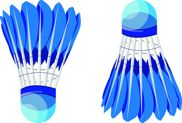 Fototapeta na wymiar Badminton shuttlecock. Vector illustration, EPS 10