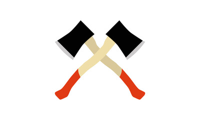 Axe vector hatchet lumberjack icon wood equipment illustration tool weapon black vintage
