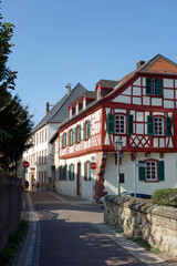 Fototapeta premium alzey, fachwerkhaus in der schlossgasse