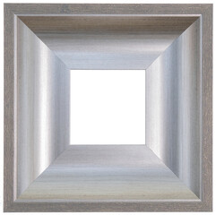 Silver, square frame