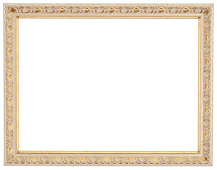 Beige frame with golden pattern