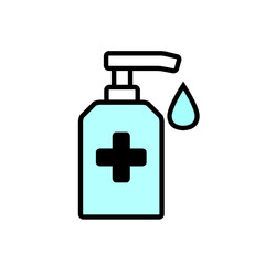 vector hand sanitizer icon