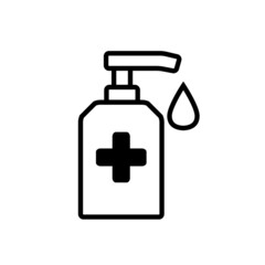 vector hand sanitizer icon