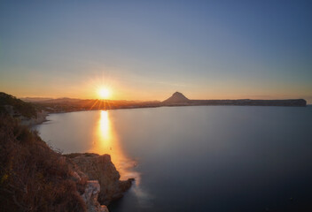 Atardecer de Javea en septiembre
