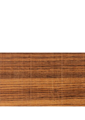 Close up of natural wood on white background