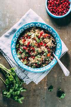 Food: Baba Ganoush Salad with brown rice