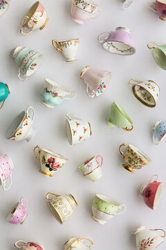 Vintage teacup background