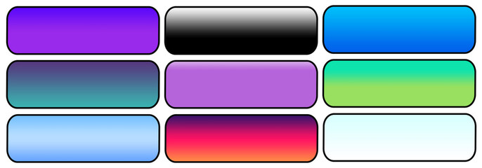 Button panel with various colors and assignable space