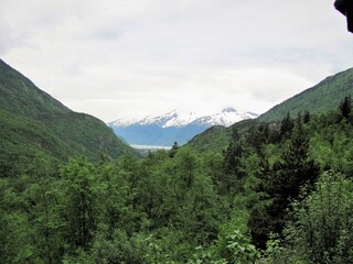 Fototapeta premium Skagway Alaska Yukon Pass Goldminers Way