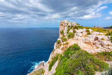 Fototapeta na wymiar Cape Formentor on Mallorca island, Spain