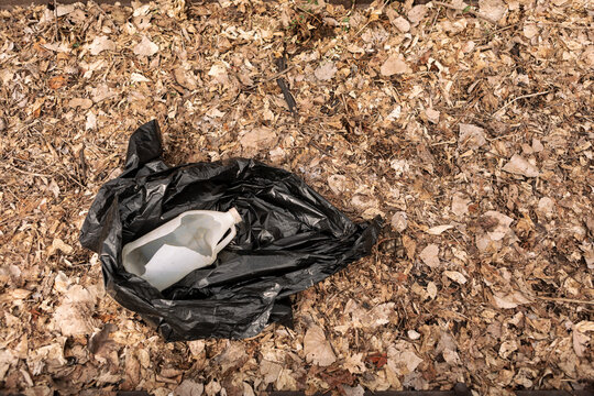 Collecting Trash Near A Public Path