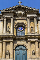 Church of Saint-Roch (Eglise Saint-Roch) - a late Baroque church in Paris, dedicated to Saint Roch. Church of Saint-Roch built between 1653 and 1740. Paris, France.