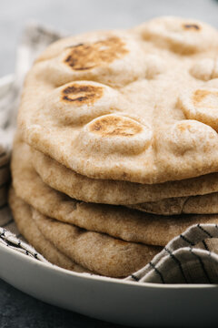 Homemade Whole Wheat Pita Bread