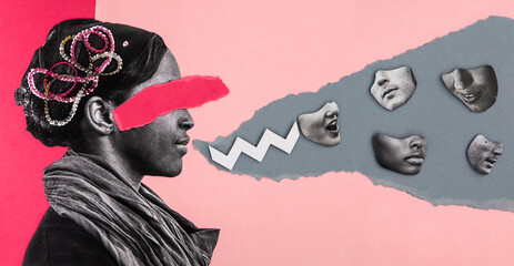 Speaking and listening collage