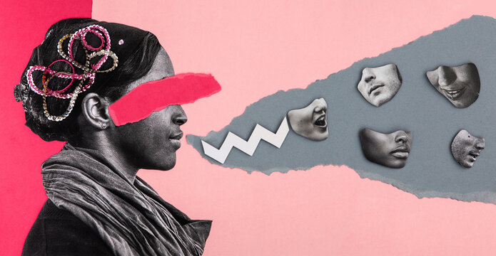 Speaking and listening collage