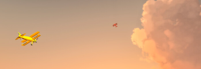 old airplane in the sky © juanjo