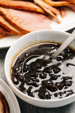 Spiral Ham with Raisin Sauce