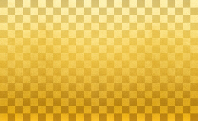 Gold Check Pattern Gold Background 金色の市松模様 金のチェックパターン ゴールド 背景 Wall Mural Wdw