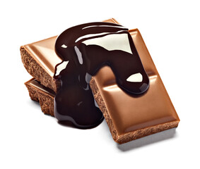 chocolate sweet food dessert stack syrup