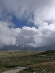 Fototapeta premium clouds over the mountains
