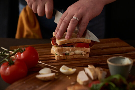 Club Sandwich Preparation