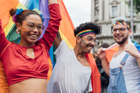 Dancing at the LGBTQ+ Parade