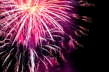 fireworks in the sky
