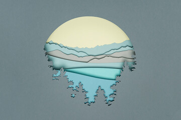 Paper background landscape