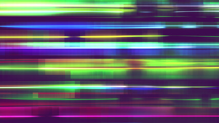 Abstract digital multicolor lines speed motion light background. hi tech concept for business technology.