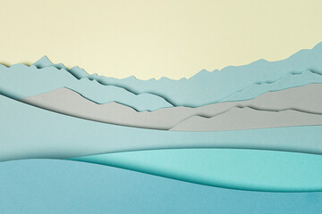 Paper background landscape