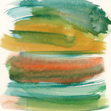 Abstract Watercolor Painting