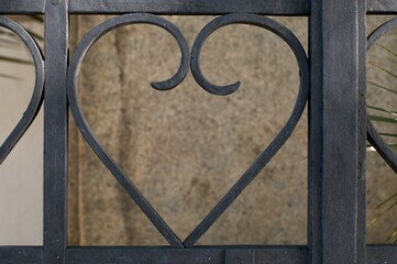 detail of iron fence