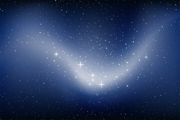 Obraz premium Design of stars in universe sky background