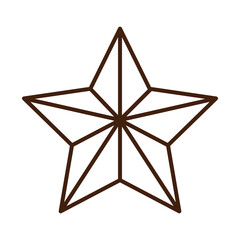 star decoration ornament linear icon style