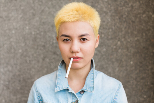androgyne asian young woman