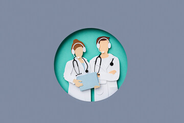 Medical workers illustration