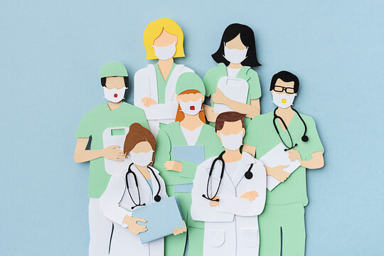 Medical workers illustration