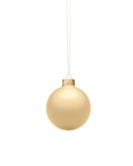 Matte gold Christmas ball
