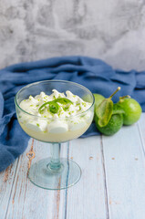 Delicius Lemon Pie Rustic Background