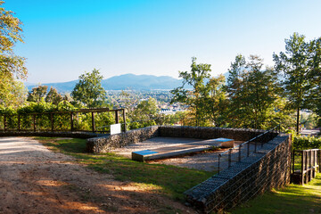 Fototapeta na wymiar Landscape view of Ljubljana city