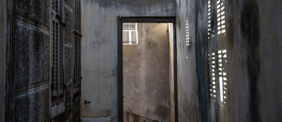 old door in the old building