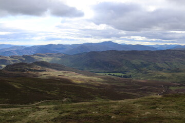 Fototapeta na wymiar view of the mountains Scottish highlands
