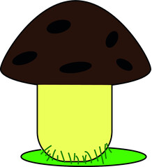 mushroom in vector