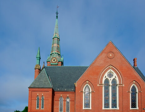Historical First Congregational church Natick MA USA