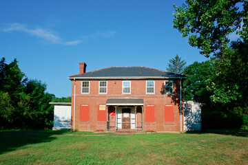 Abandoned historic hospital building medfield MA USA