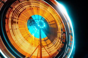 Long Exposure of a Ferris Wheel